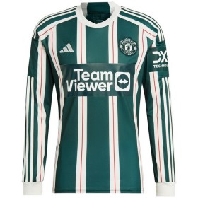 Camisolas Manchester United 2º Equipamento Alternativa 2023-24 Manga Comprida